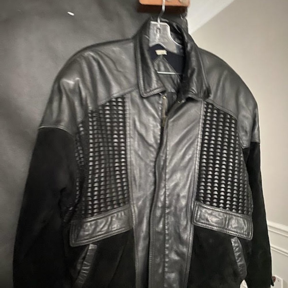 EXCLUSIVE   VINTAGE  TORRAS MEN LEATHER & SUEDE JACKET